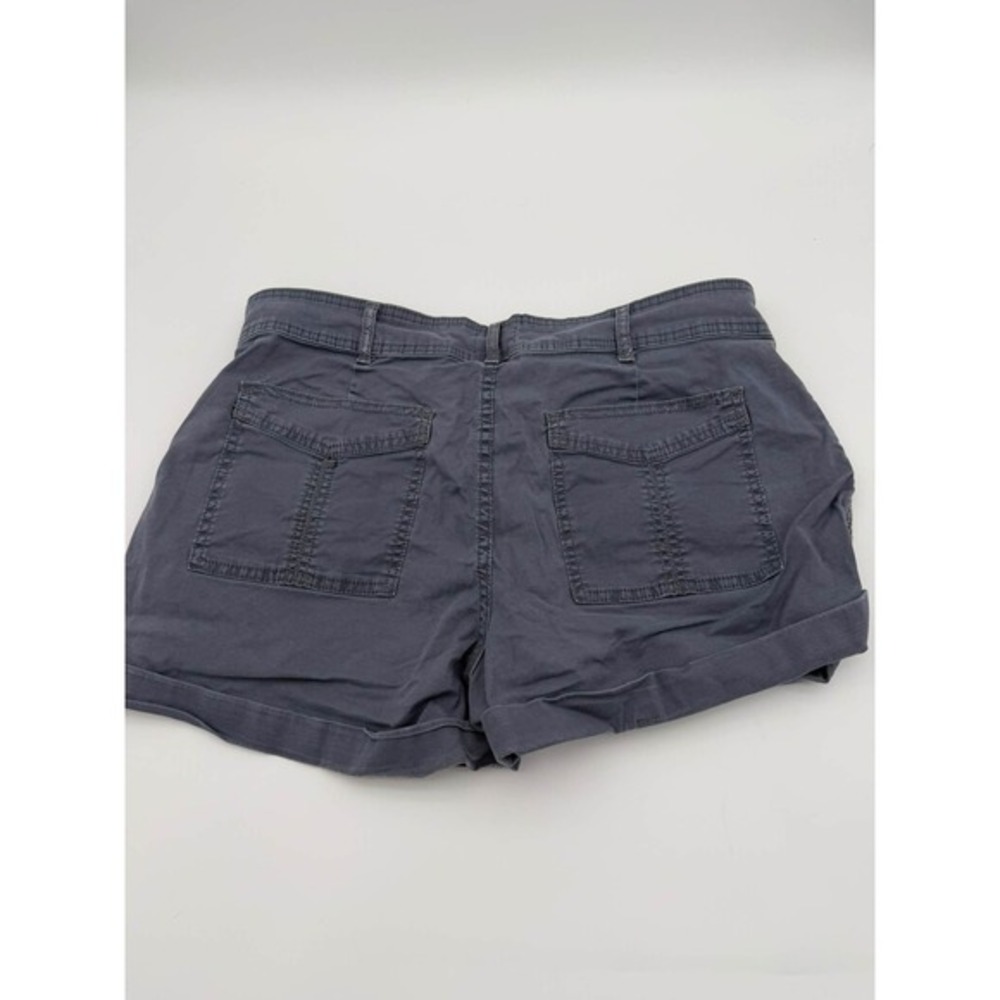 Time and Tru 12 Grey Utility Cargo Shorts Cuffed Gorpcore Hiking Outdoor Casual